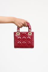 Dior 2019 Patent Mini Lady Dior Bag