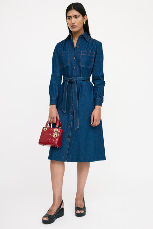 Dior 2019 Patent Mini Lady Dior Bag