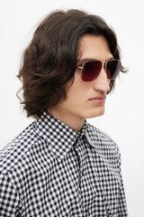 Dior Rose Gold & Pink Stellaire DDBU1 Aviator Sunglasses
