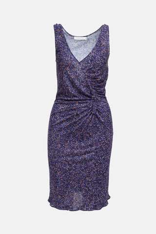 Dior Ruched Patterned Dress
