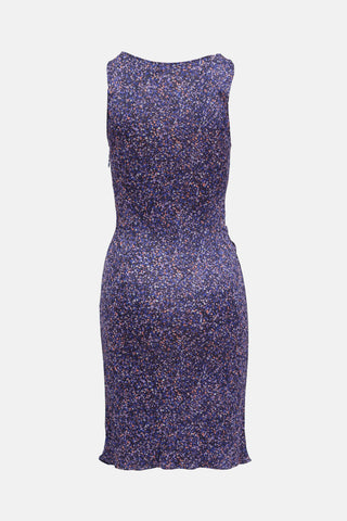 Dior Ruched Patterned Dress