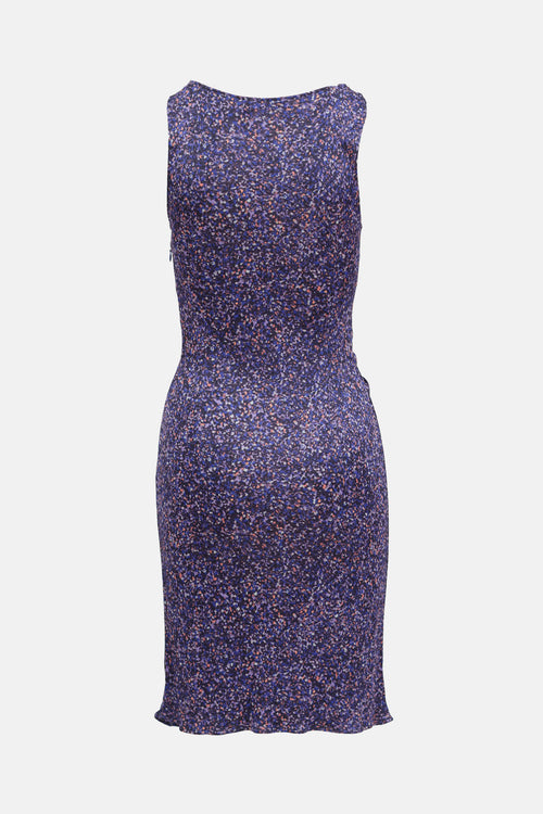 Dior Ruched Patterned Dress