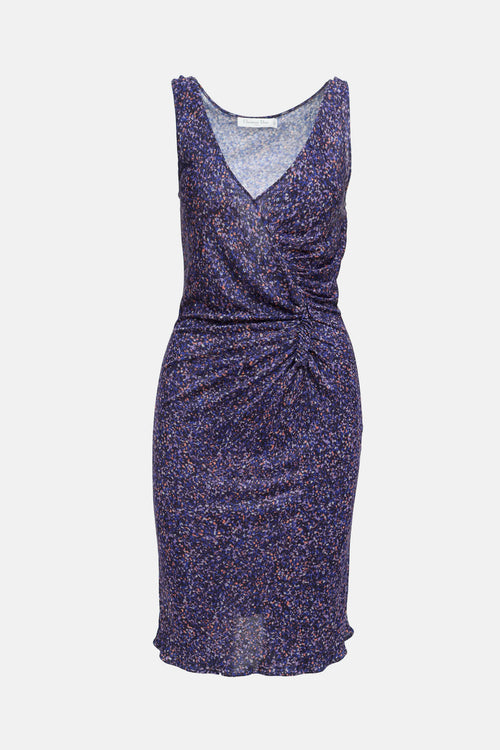 Dior Ruched Patterned Dress
