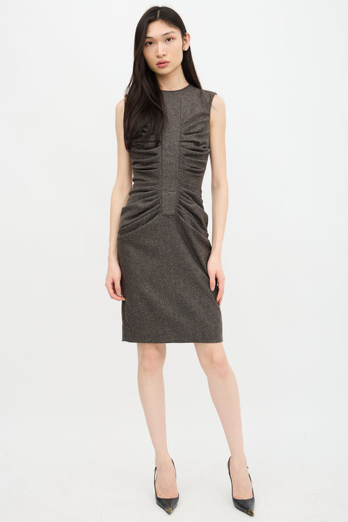 Dior Ruched Sheath Dress