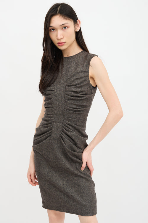 Dior Ruched Sheath Dress