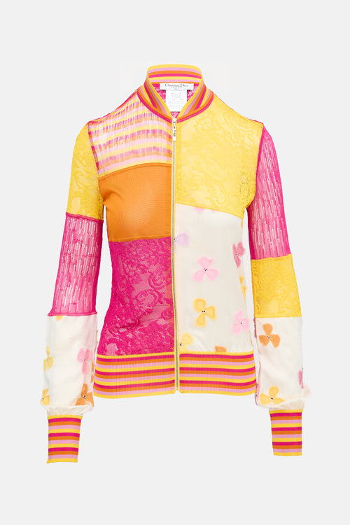 Dior SS 2004 Lace Panelled Jacket