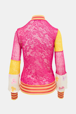 Dior SS 2004 Lace Panelled Jacket