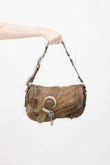 Dior SS 2006 Brown Gaucho Saddle Shoulder Bag