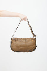 Dior SS 2006 Brown Gaucho Saddle Shoulder Bag