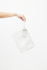 Dior SS 2019 Grey & White Invite Pouch