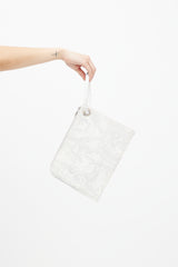 Dior SS 2019 Grey & White Invite Pouch