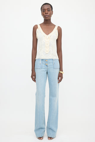Dior SS 2006 Knit Lace Tank Top