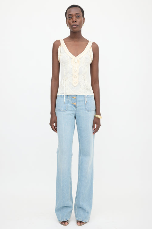 Dior SS 2006 Knit Lace Tank Top
