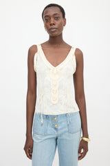Dior SS 2006 Knit Lace Tank Top