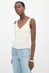 Dior SS 2006 Knit Lace Tank Top