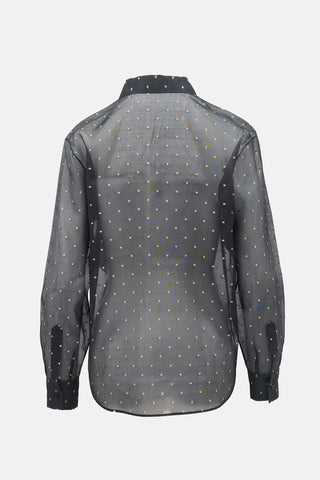 Dior Sheer Fil Coupé Shirt