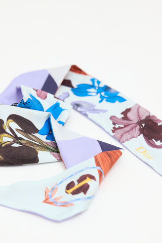 Dior Silk Floral Mitzah Twill Scarf