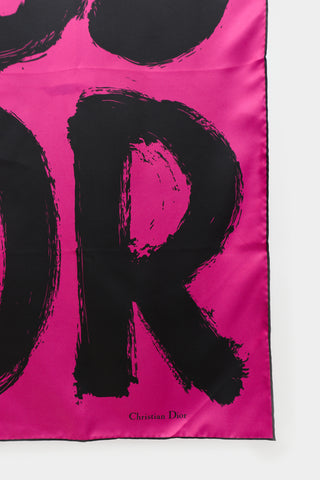 Dior Silk Miss Dior Graffiti Scarf