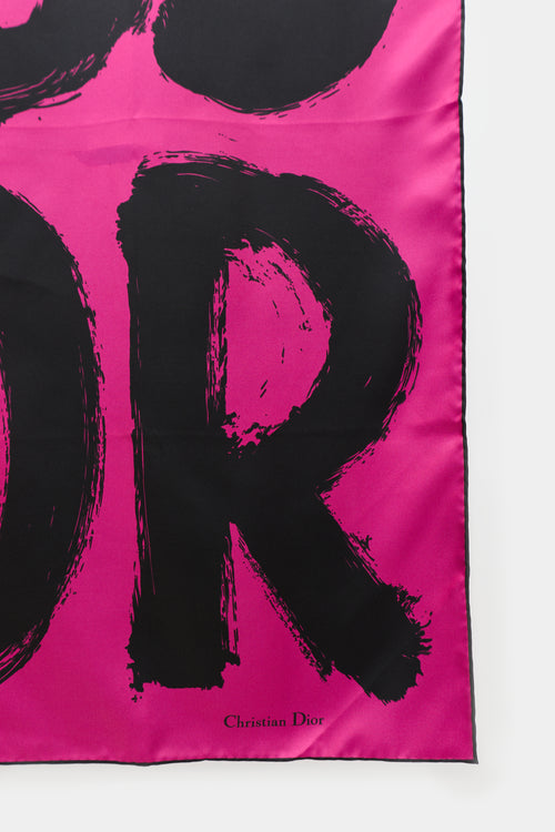 Dior Silk Miss Dior Graffiti Scarf
