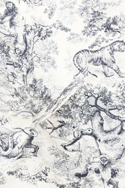 Dior Silk Toile De Jouy Scarf Visor