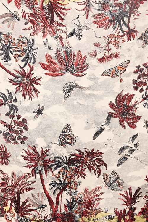 Dior Silk Tropical Print Scarf