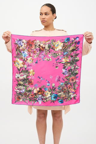 Dior Silk Floral Scarf