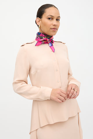 Dior Silk Floral Scarf