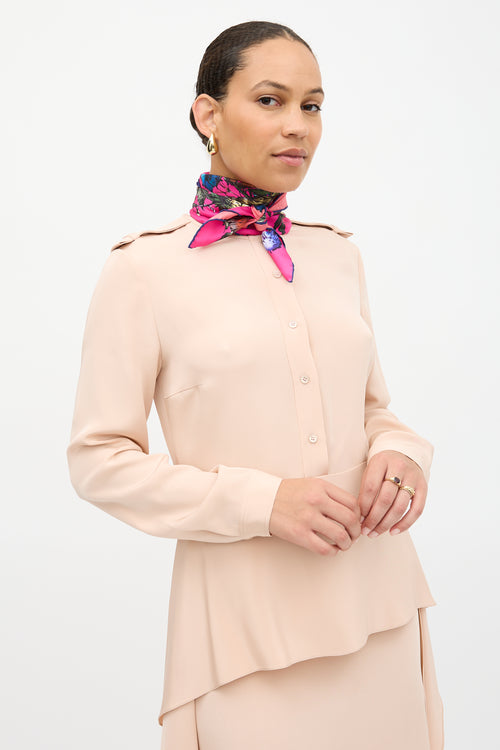 Dior Silk Floral Scarf