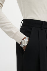 Dior Stainless Steel & Sapphire Christal Watch