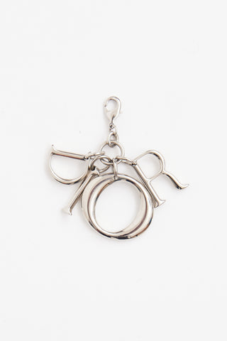 Dior Silver D.I.O.R Letter Bag Charm