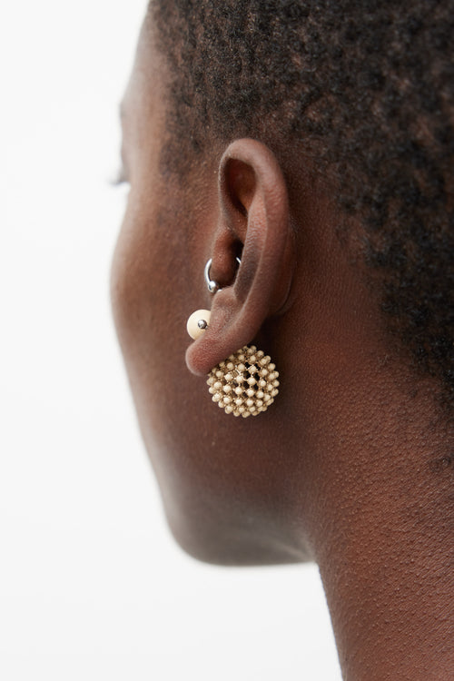 Dior Double Sided Ball Earrings