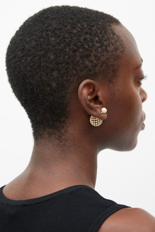 Dior Double Sided Ball Earrings