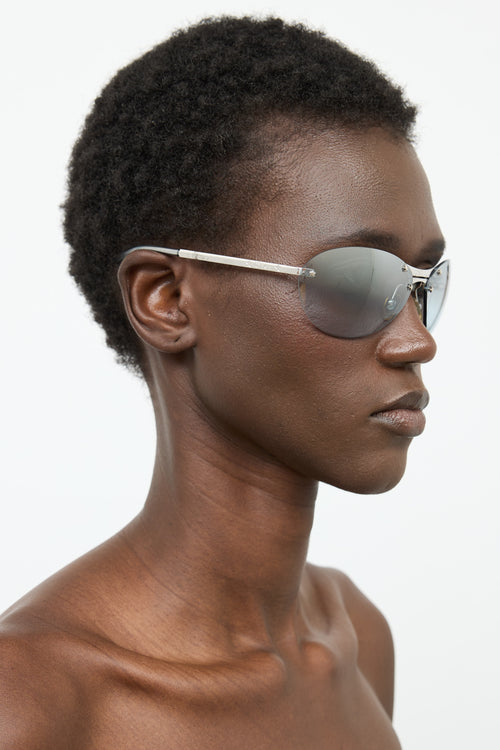 Dior YB714 Rimless Sunglasses