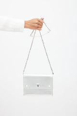 Dior Silver & White Diorever Shoulder Bag