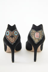 Dior Suede Dioramour Embellished Pump