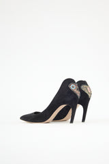 Dior Suede Dioramour Embellished Pump