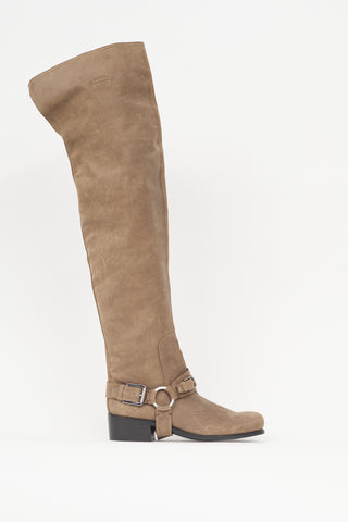 Dior Suede Harness Boot
