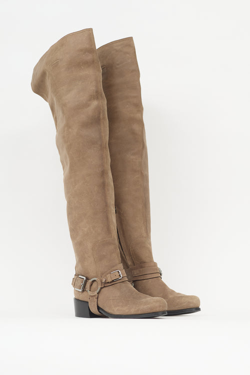 Dior Suede Harness Boot