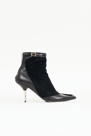 Dior Suede & Leather Embellished Boot