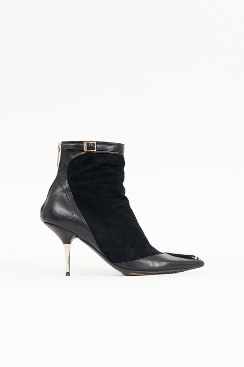 Dior Suede & Leather Embellished Boot