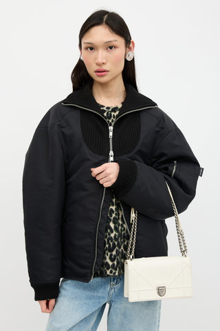 Dior Textured Patent Leather Diorama Bag