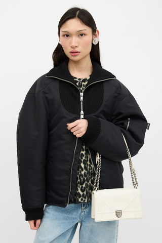 Dior Textured Patent Leather Diorama Bag