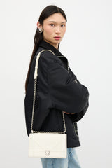 Dior Textured Patent Leather Diorama Bag