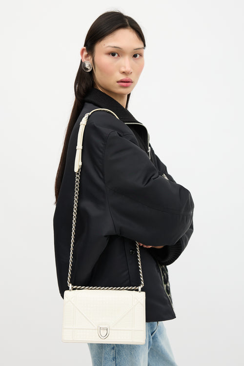 Dior Textured Patent Leather Diorama Bag