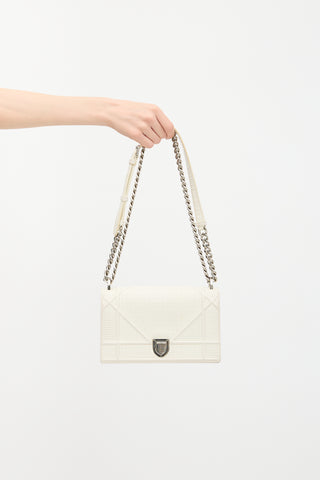 Dior Textured Patent Leather Diorama Bag