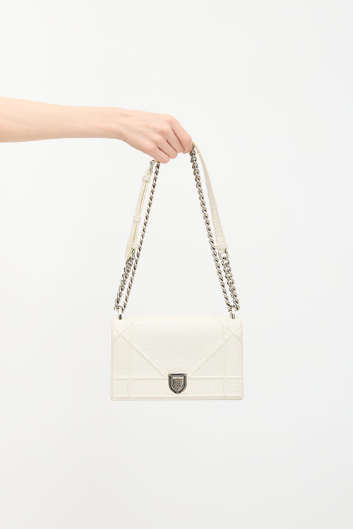 Dior Textured Patent Leather Diorama Bag