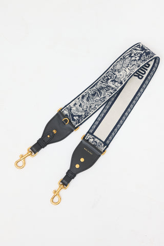 Dior Toile De Jouy Embroidered Bag Strap