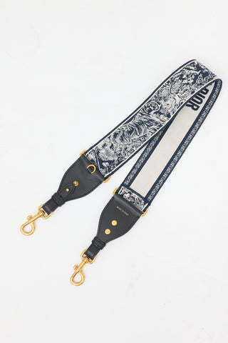 Dior Toile De Jouy Embroidered Bag Strap