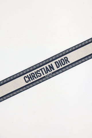 Dior Toile De Jouy Embroidered Bag Strap