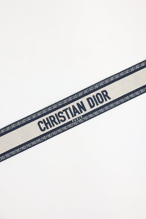 Dior Toile De Jouy Embroidered Bag Strap